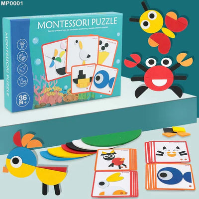 Fidtoy Puzzle géométrique Montessori
