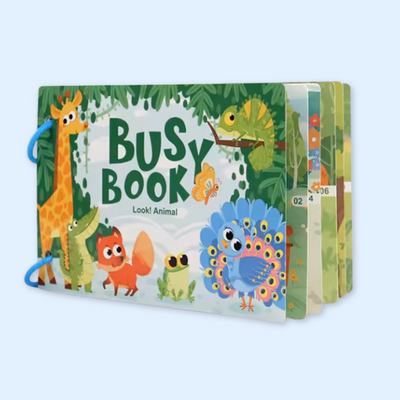 Livre d'activités Montessori Fidtoy pour tout-petits Apprentissage interactif Alphabet