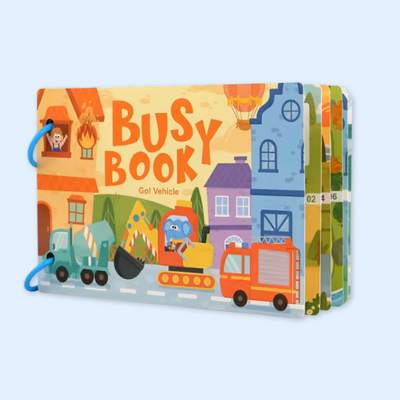 Livre d'activités Montessori Fidtoy pour tout-petits Apprentissage interactif Alphabet