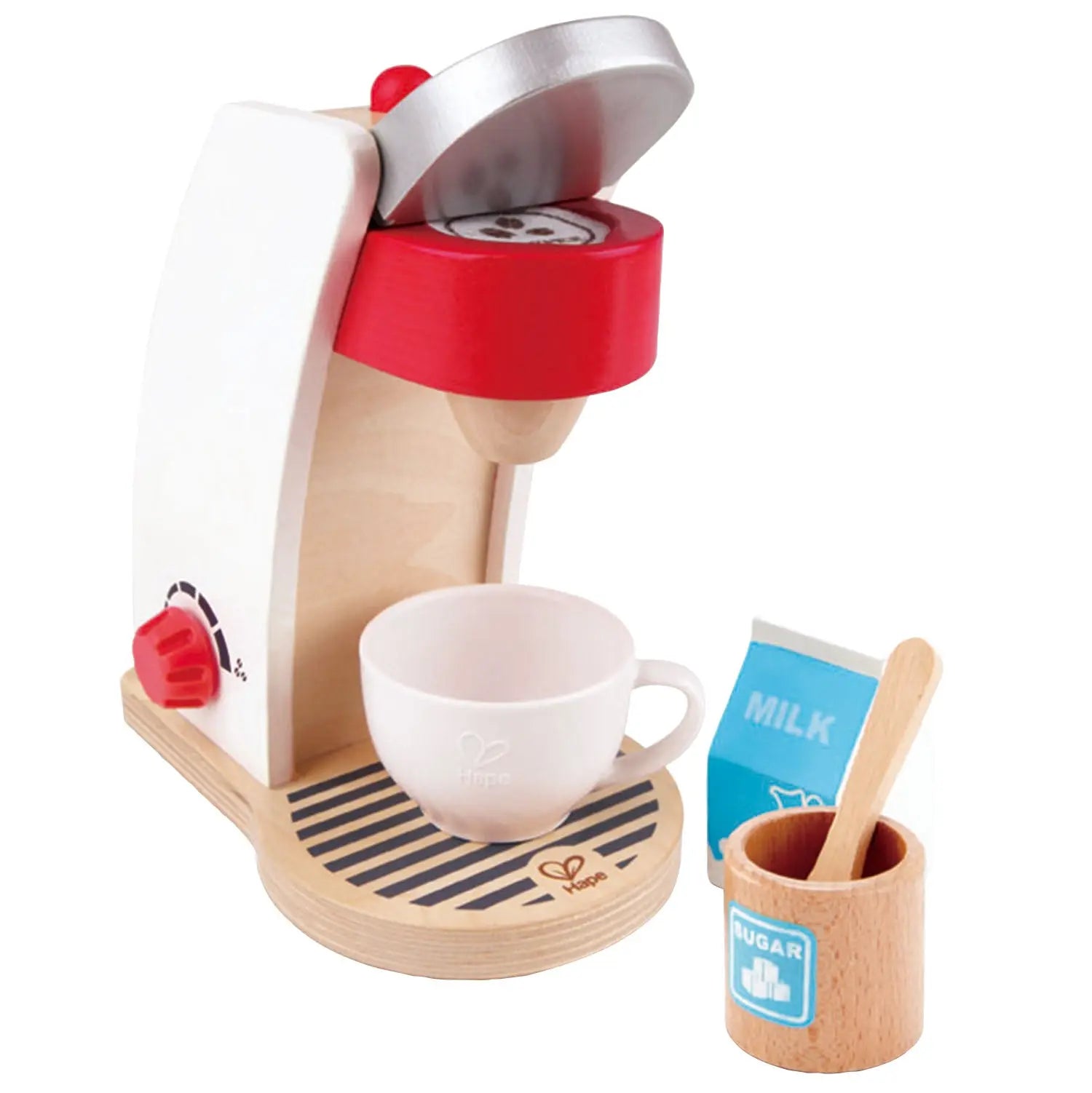 Juego de Cocina de Madera para Niños Fidtoy - Cafetera de Juguete para Juego de Imitación