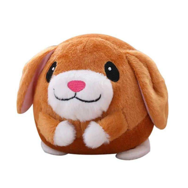 Fidtoy Active Moving Pet Plush Toy for Toddlers & Pets | Interactive Bouncing Sound Toy for Home Play