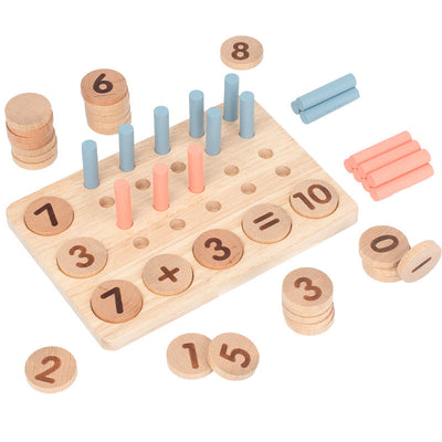 Planche de bâtonnets Montessori pour l'apprentissage des chiffres et du comptage