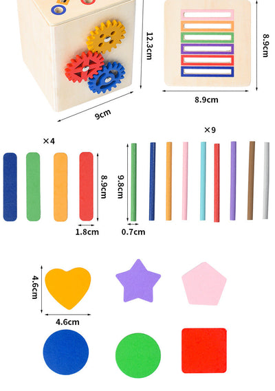Coffret de jeu Montessori de tri d'objets pour tout-petits