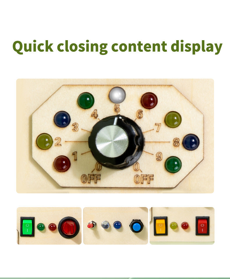 Tableau d'activités portable de luxe avec interrupteurs LED C