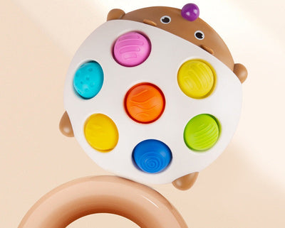 Juguete sensorial de silicona para voltear Pop Push Popper Fidget Toy (erizo)