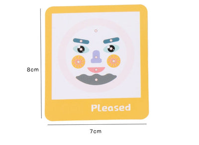 Wooden Board Kids Facial Emotion Expression Learning Puzzle