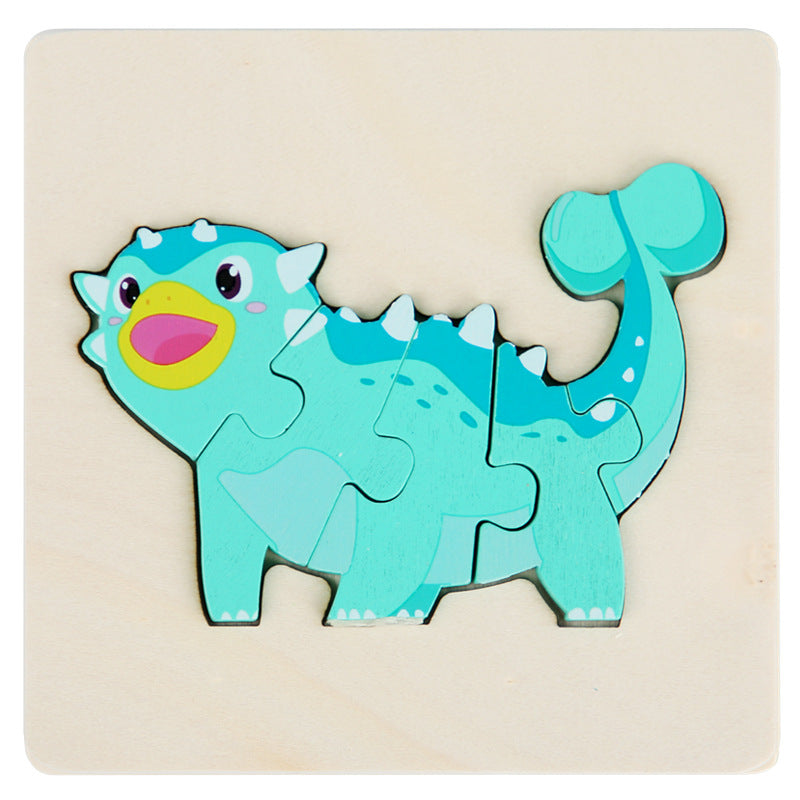 Lot de 6 puzzles Dino Montessori - Puzzles en bois écologiques