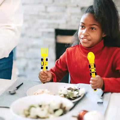 Set assiette et couverts de chantier ExcavaBite pour enfants