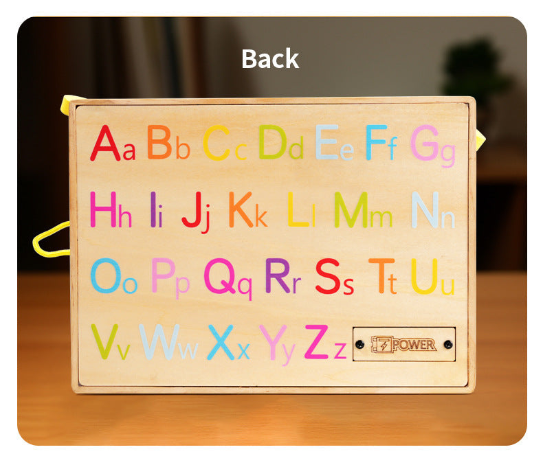 Deluxe Childrens Busy Board LED driving theme light buttons and dials