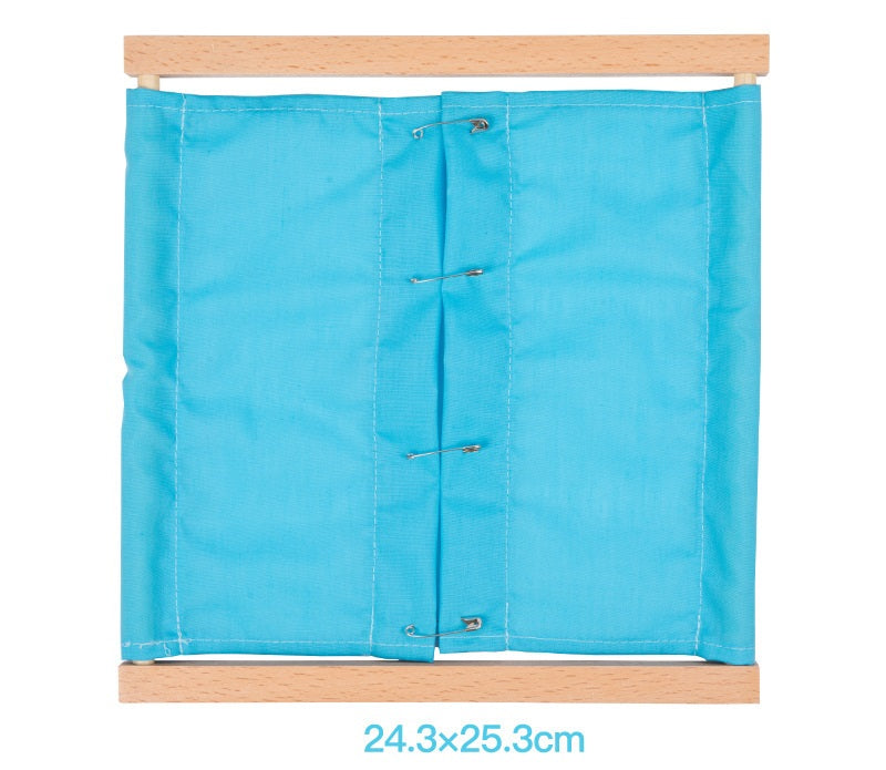 Cadres d'habillage Montessori A et boîte de rangement – Lot de 6