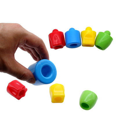 Perles JUMBO à enfiler avec planche de construction