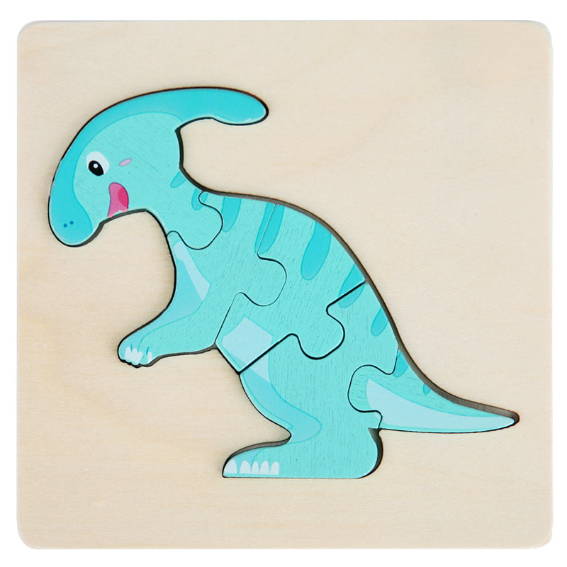 Lot de 6 puzzles Dino Montessori - Puzzles en bois écologiques