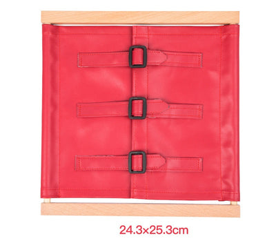 Cadres d'habillage Montessori A et boîte de rangement – Lot de 6