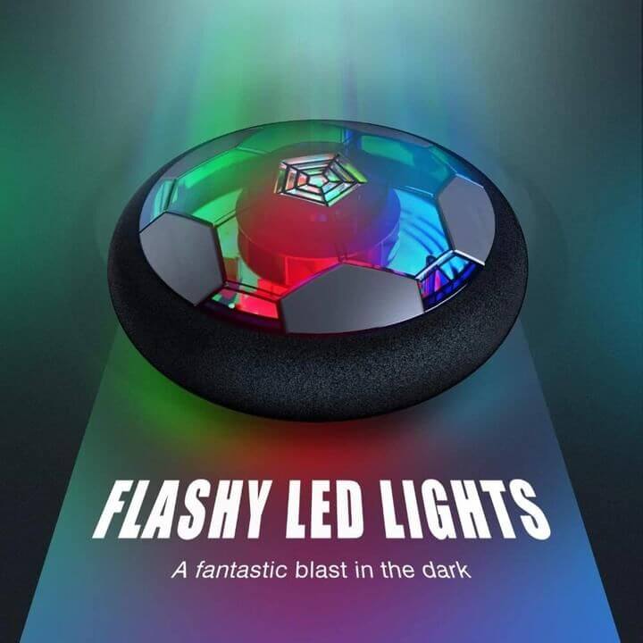 Fidtoy Indoor Gliding Ball with LED Lights | Kids Active Play & Motor Skills Toy - Diameter-18cm