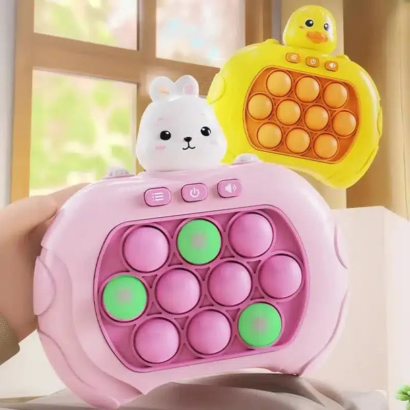 Fidtoy QuickPush Game Console for Kids – Hand-Eye Coordination, Reflex, Memory, and Speed Development