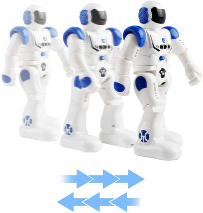 Robot Jouet Télécommandé Programmable Intelligent Interactif avec Capteur de Geste, Kit Robotique Dansant Marchant, Robot Intelligent LED, Cadeau pour Enfants