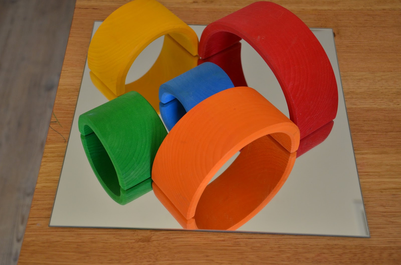 Espejo de seguridad acrílico para cuidado infantil de 40 cm, paquete de 3, espejo de mesa redondo/cuadrado sensorial