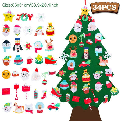 Árbol de Navidad de fieltro