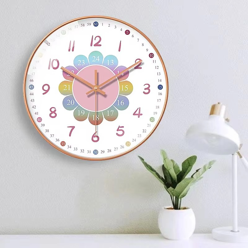 Non Ticking Home Wall Mounted Clock Wall Decor