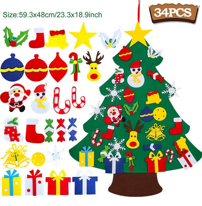 Árbol de Navidad de fieltro