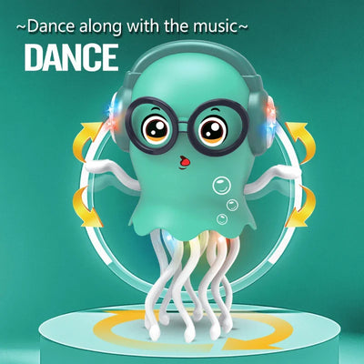 Fidtoy Jouet Pieuvre Électrique Dansante avec Lumières et Musique pour Enfants