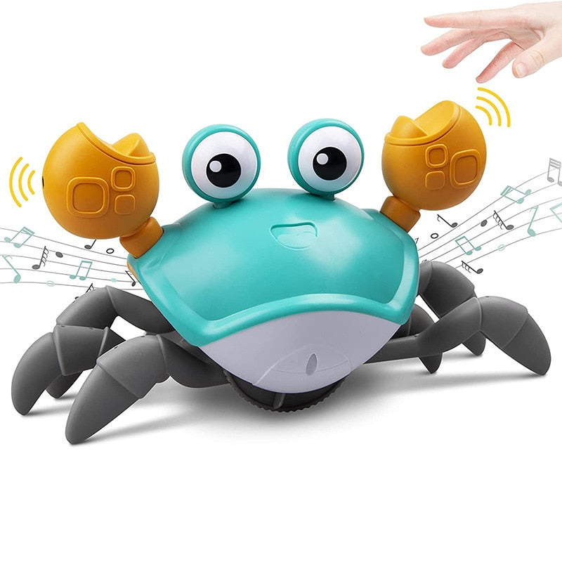 Jouet interactif rampant Fidtoy pour bébé avec lumières, musique, rechargeable par USB, pour le temps sur le ventre