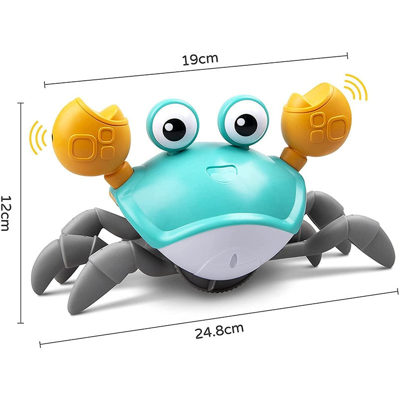 Jouet interactif rampant Fidtoy pour bébé avec lumières, musique, rechargeable par USB, pour le temps sur le ventre