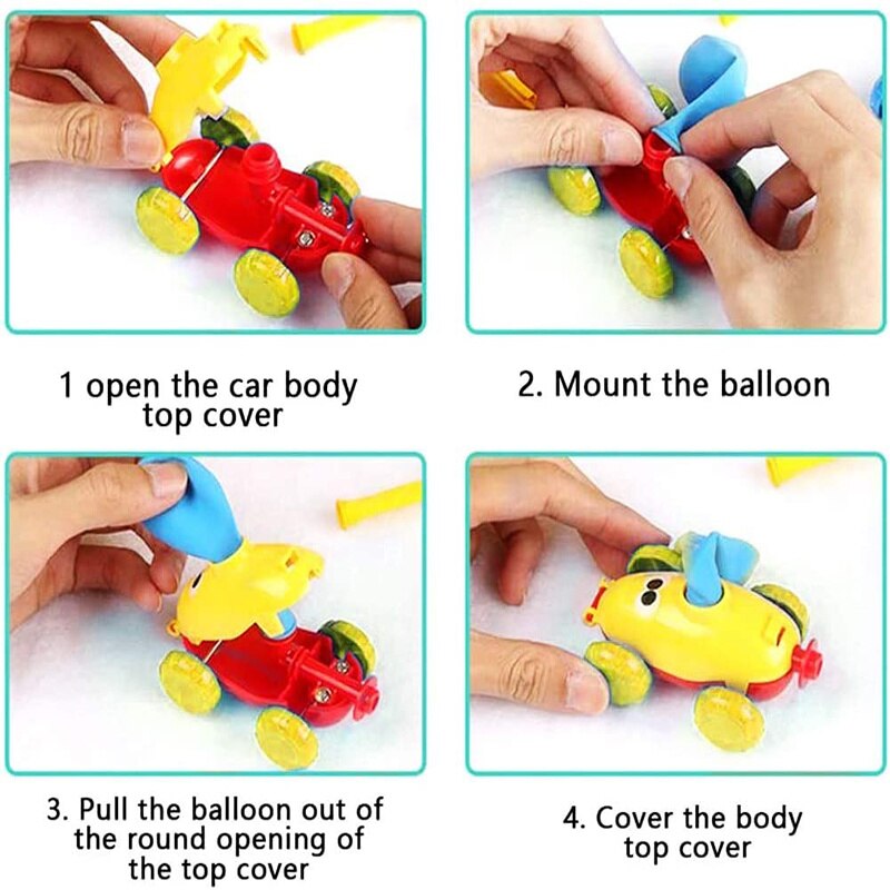 Coche Lanzador de Globos para Niños