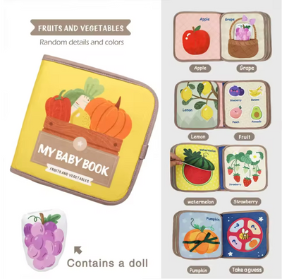 Fidtoy Stick & Learn Busy Book – Jouet d'activité interactif Montessori pour les tout-petits de 1 à 4 ans