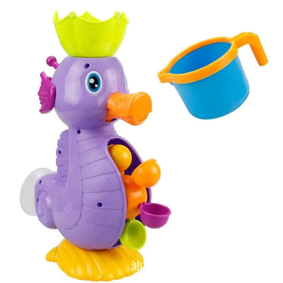 Fidtoy Seahorse Bath Shower Toy Montessori Sensory Water Play Bath Toy for Toddlers