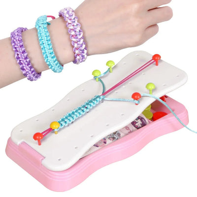 Craft Kids – Créatif & Éducatif – Kit de Fabrication de Bracelets Tricotés pour Enfants