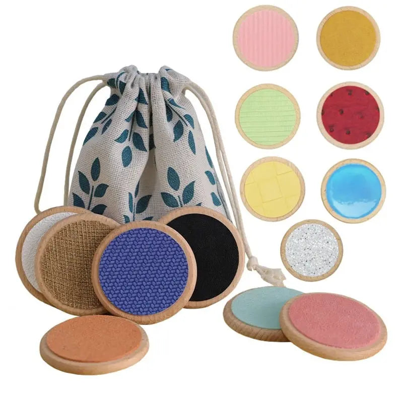 Juguete Fidtoy Sensory Pads Juguete de aprendizaje táctil Montessori con textura para niños pequeños