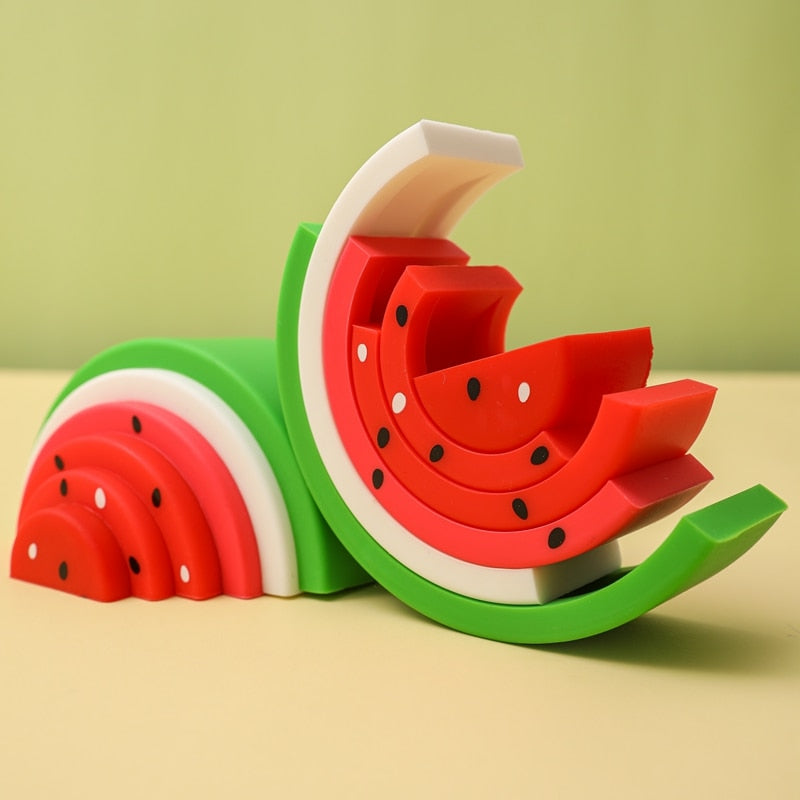 Pastèque empilable en silicone (petite)