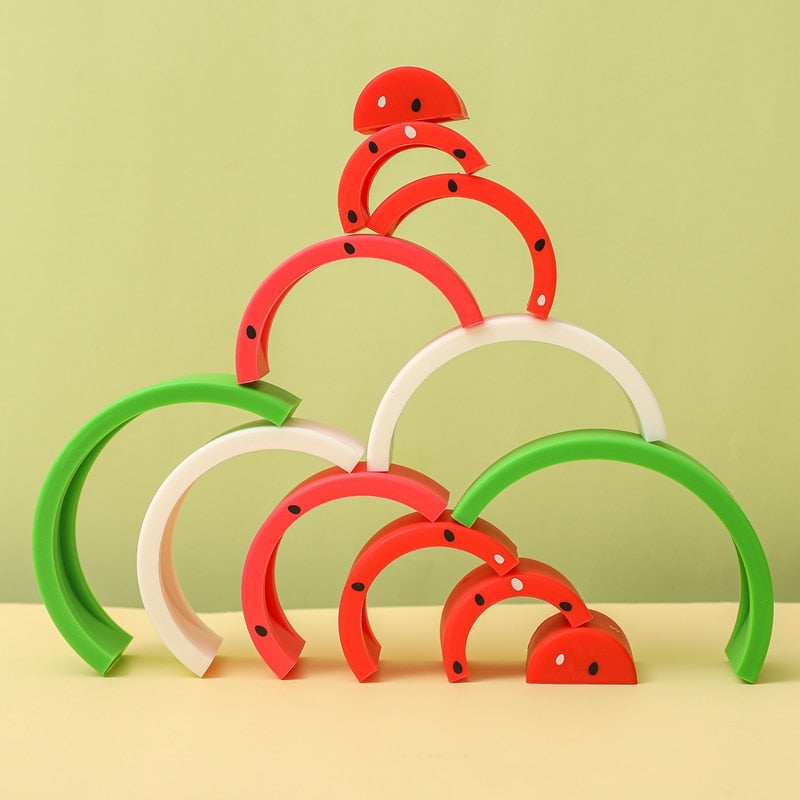 Pastèque empilable en silicone (petite)