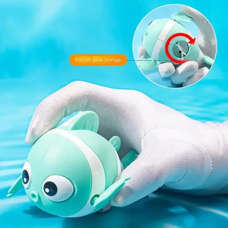 Fidtoy Pez Payaso Nadador Juguete de Baño para Niños Pequeños Juguete de Agua