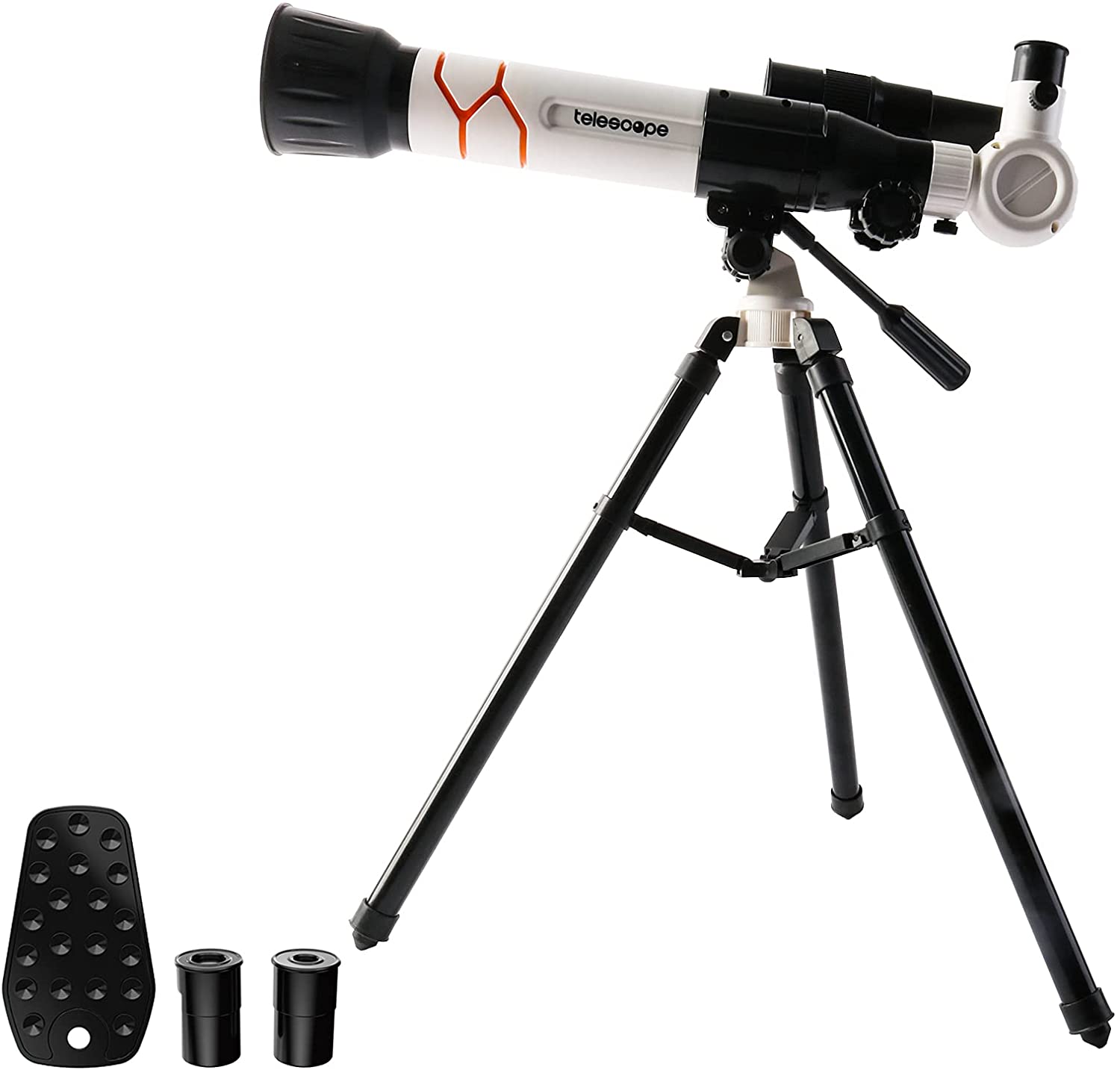 Ensemble de jeu éducatif 2 en 1 Mon premier télescope et microscope, kit de démarrage pour l'exploration scientifique et l'astronomie des enfants, cadeau de Noël