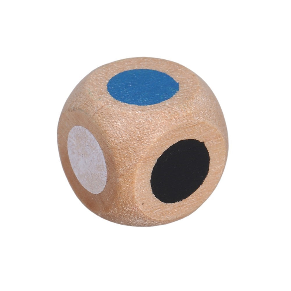 Jeu d'association en bois Fidtoy pour enfants – Jeu de société de reconnaissance des couleurs avec dés et chevilles en bois