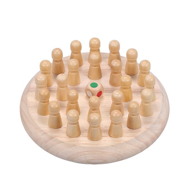 Jeu d'association en bois Fidtoy pour enfants – Jeu de société de reconnaissance des couleurs avec dés et chevilles en bois