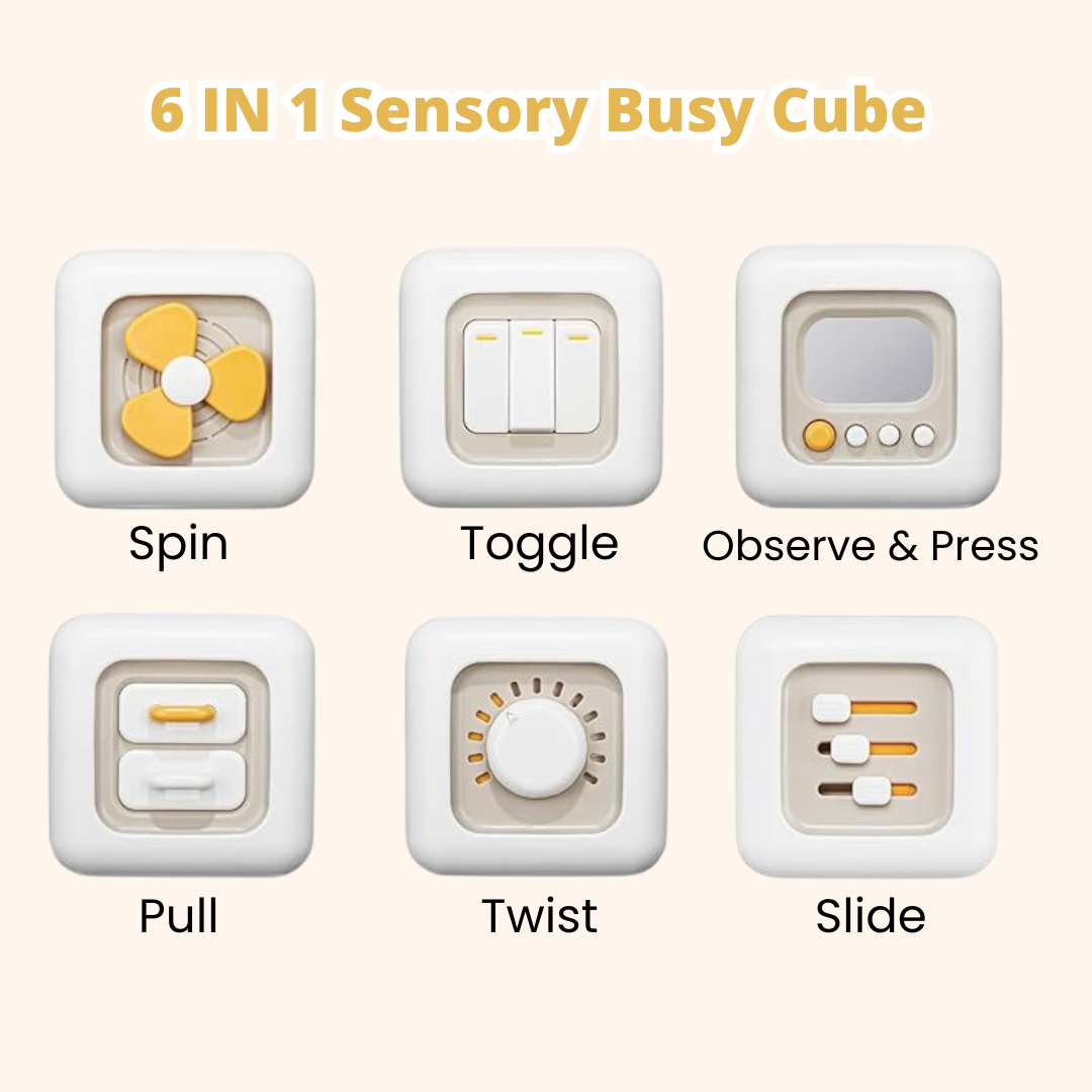 Fidtoy Montessori Cubo de Actividades para Bebés y Niños Pequeños