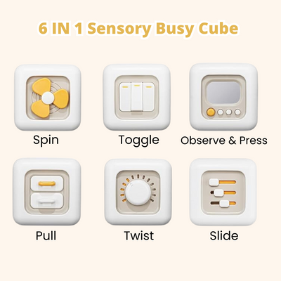 Fidtoy Montessori Cubo de Actividades para Bebés y Niños Pequeños