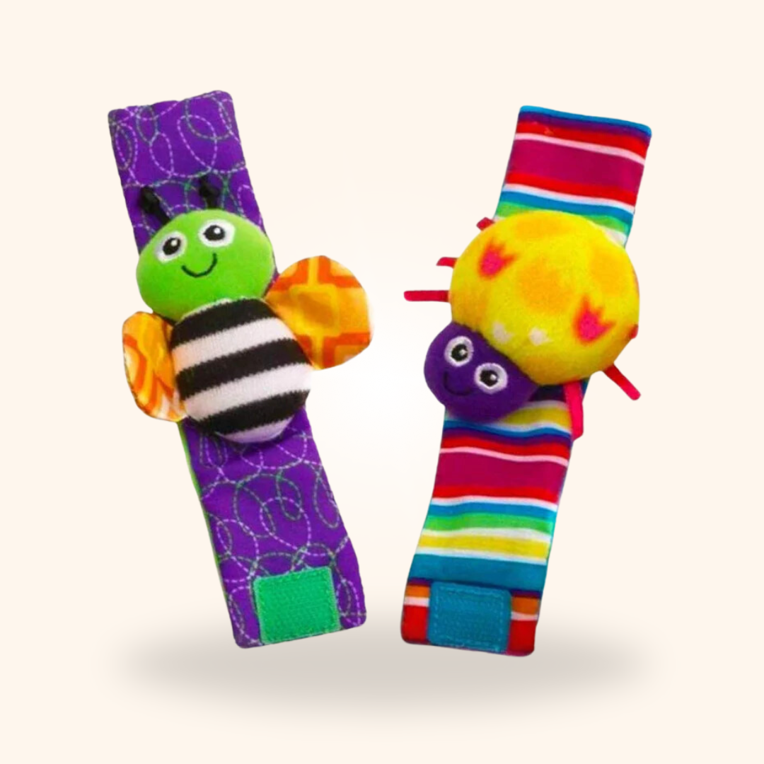 Fidtoy Baby Wrist and Foot Rattle Toy Set