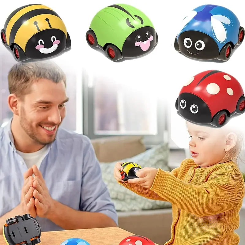 Fidtoy Tracción Propulsión Oruga – Juguete Arrastrable para Niños Pequeños para Habilidades Motoras
