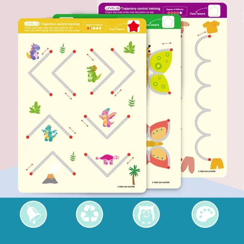 Labyrinthe Magnétique en Bois Fidtoy – Puzzle Montessori Thème Océan pour Enfants d'âge Préscolaire
