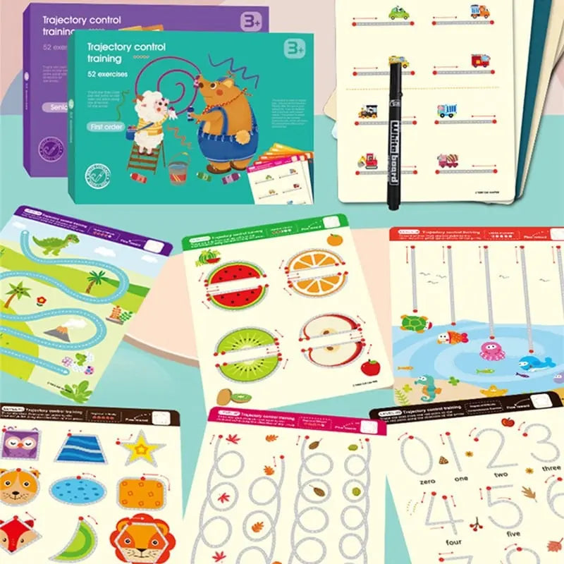 Laberinto de madera magnético Fidtoy – Puzle Montessori con temática oceánica para preescolares