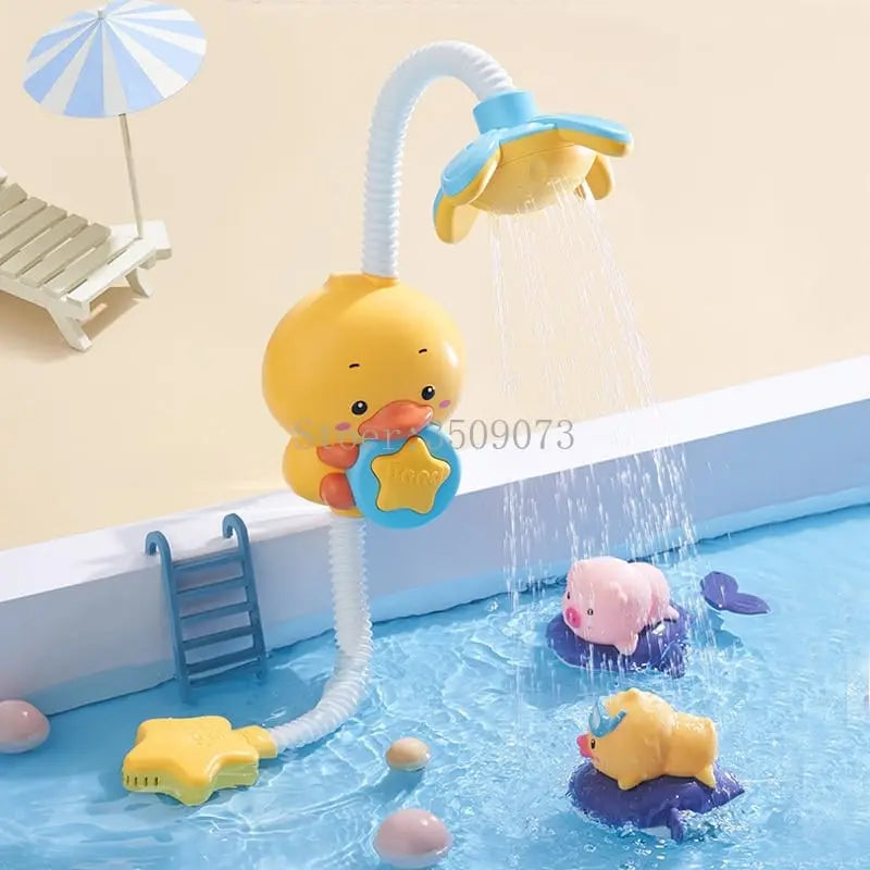 Fidtoy Pequeño Bado / Rociador de Agua Poussin – Juguete de Baño Interactivo para Niños Pequeños