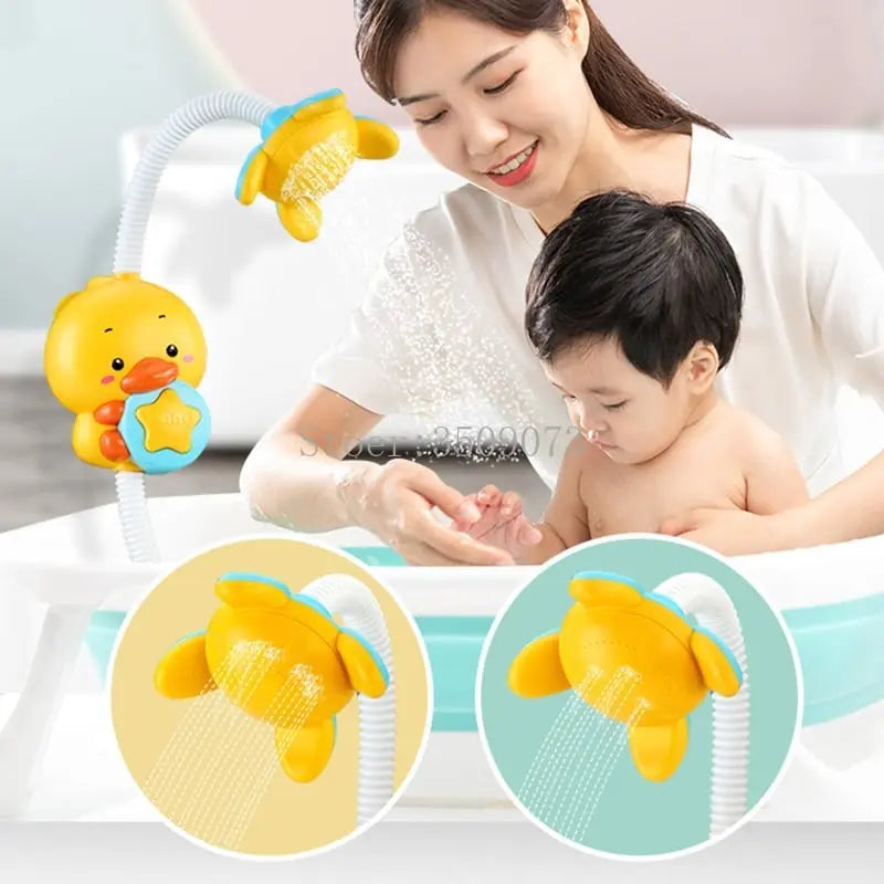 Fidtoy Pequeño Bado / Rociador de Agua Poussin – Juguete de Baño Interactivo para Niños Pequeños