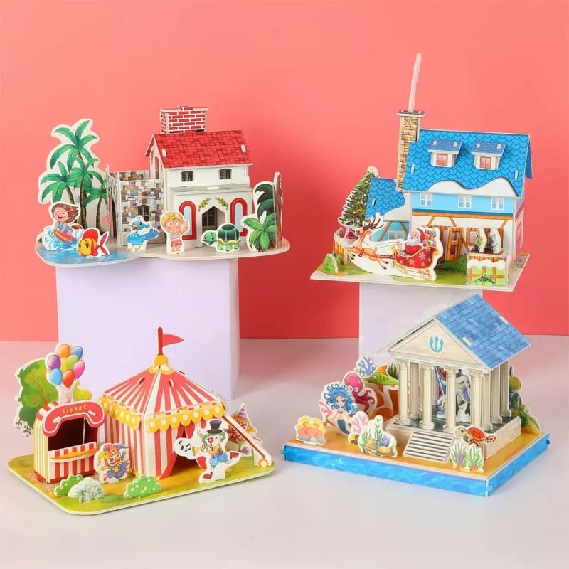 Set de Rompecabezas 3D de Espuma "Villa" para Armar - 488
