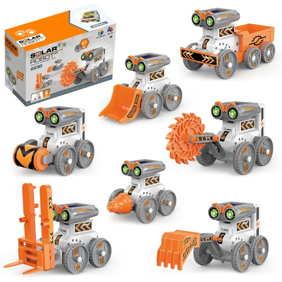 Kit de experimentos científicos de robot solar 7 en 1 para hacer tú mismo - 705