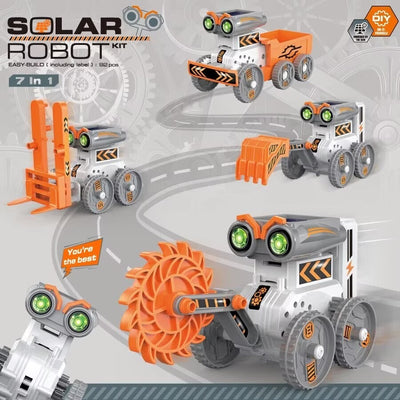 Kit de experimentos científicos de robot solar 7 en 1 para hacer tú mismo - 705