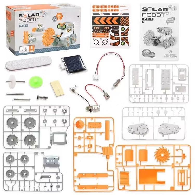 Kit de experimentos científicos de robot solar 7 en 1 para hacer tú mismo - 705